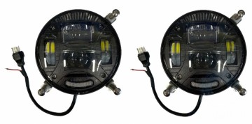 Frontlyktinnsats LED 30W/55W svart PAR