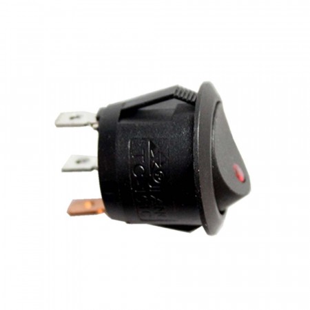 Rund bryter 12/24v med lys