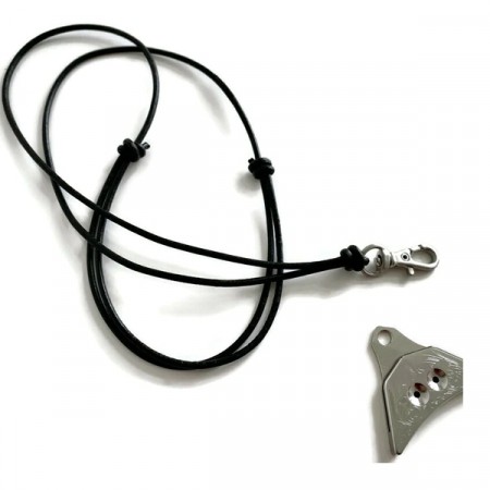 Tynn lærreim med justering