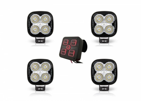 Lyspakke 4 stk. Lazer Utility 25 Maxx