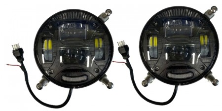 Frontlyktinnsats LED 30W/55W svart PAR